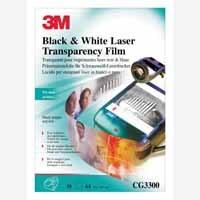 3M OHP Lsr Print Flm Blk/Clr Pk50 CG3300