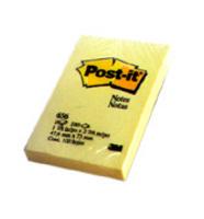 3M PostIt Note 51x76mm Yellow 656