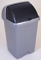 Addis 24Ltr Rolltop Bin Metallic