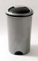 Addis Round Bin Base 50Ltr Metallic