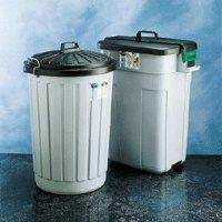 Addis Dustbin Round 90Ltr Grey
