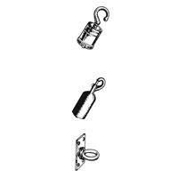 Albion Rope 25mmx150cm Blk Chm Hooks 980