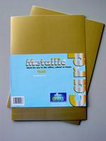 BI Metallic Card A4 220g Gold Pk20