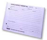 Chartwell Vehicle Defect Report Pad