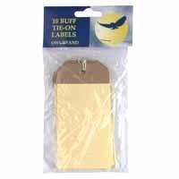 Owl Brand Luggage Tags Buff Pk10 OBS97