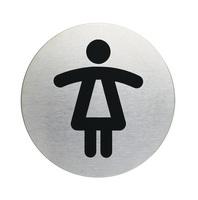 Durable Pictogram Womens WC 83mm Silver