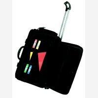 Large Wheeled Nylon Pilots Case Black