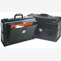 Pilots Case Leather Black 2098