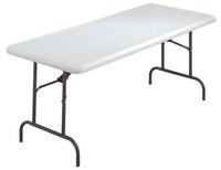 Spaceworx Folding Tbl 152x76 Plat 21215