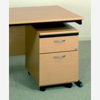 Polaris 2Drw Mobile Pedestal Oak