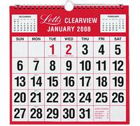 Letts Clearview Monthly Calendar 2010